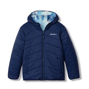 NWT Eddie Bauer Girls Navy Deer Harbor Jacket